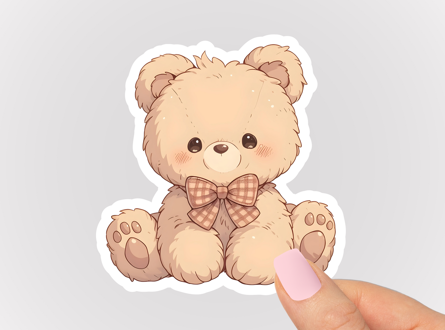 Cute Teddy Bear Vinyl Die Cut Sticker