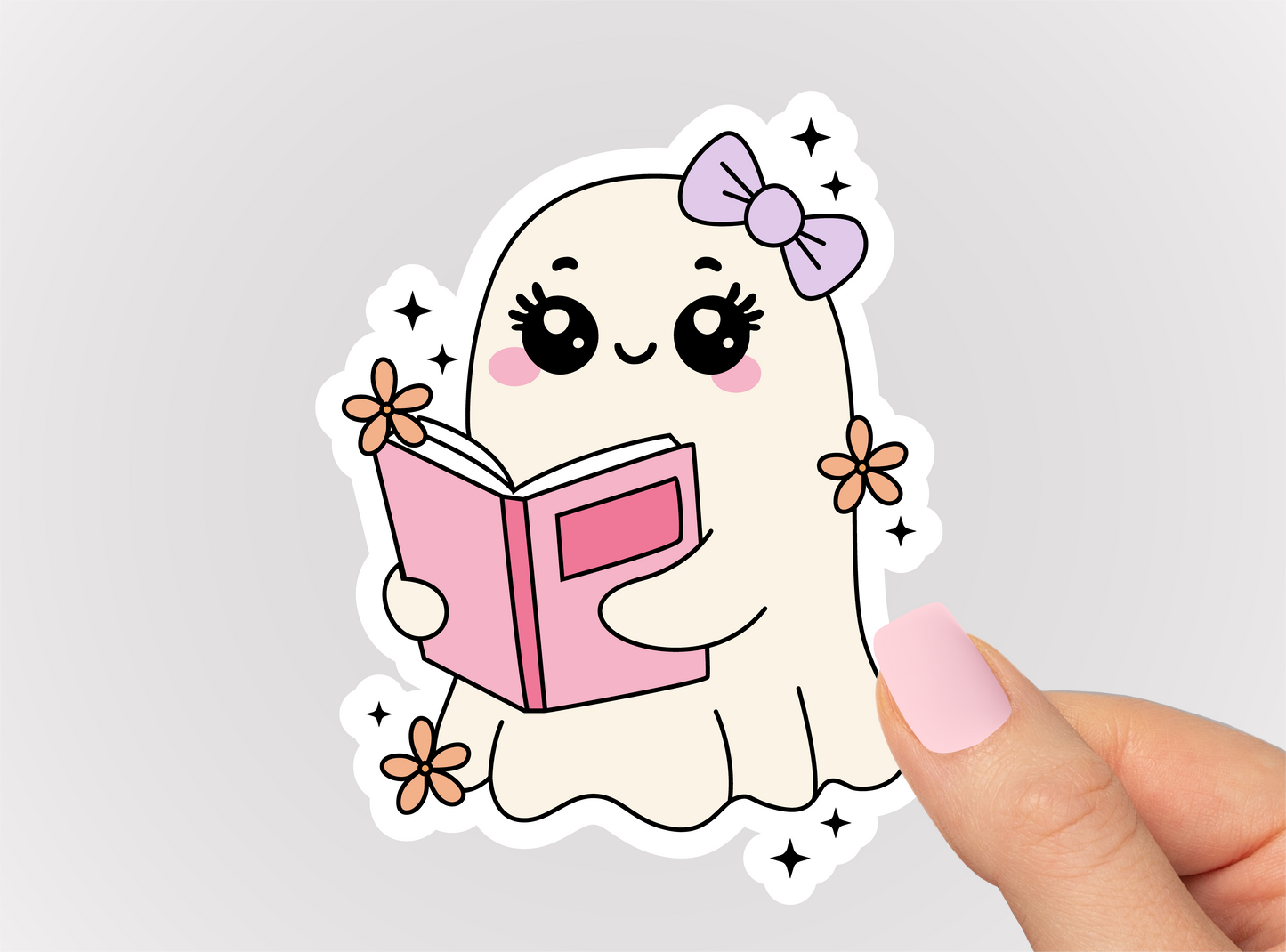 Cute Reading Ghost