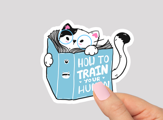 Funny Cat Vinyl Die Cut Sticker