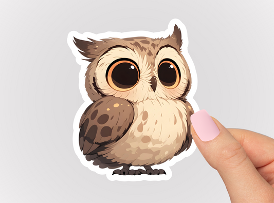 Brown Owl Vinyl Die Cut Sticker