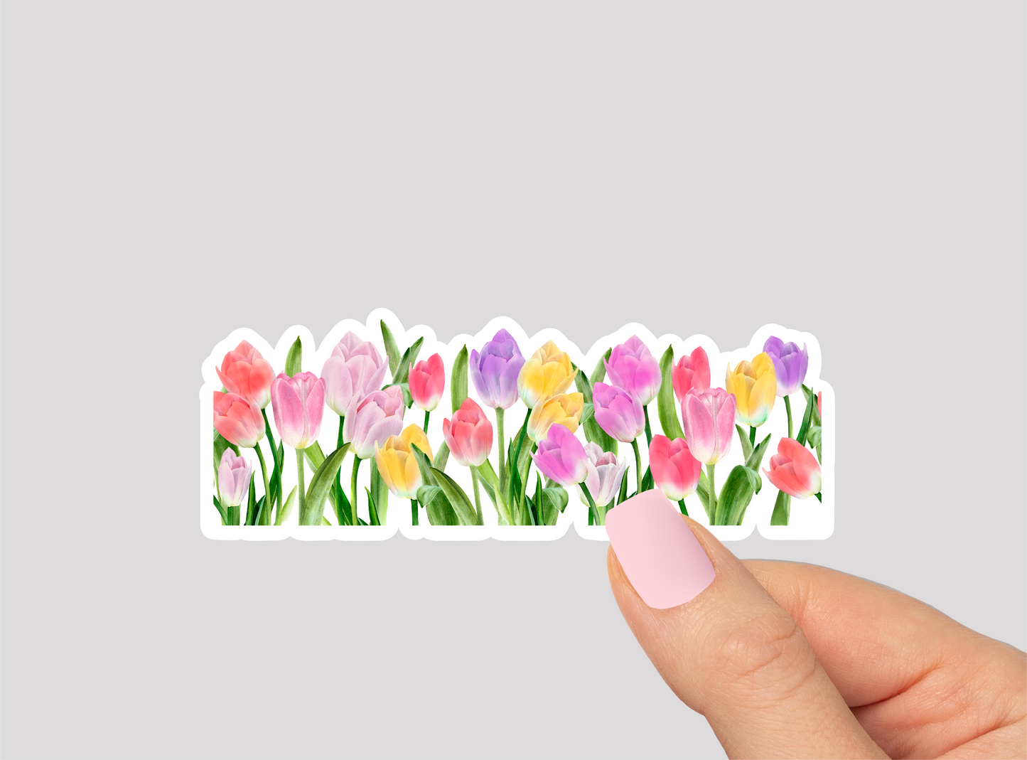 Tulips Vinyl Die Cut Sticker