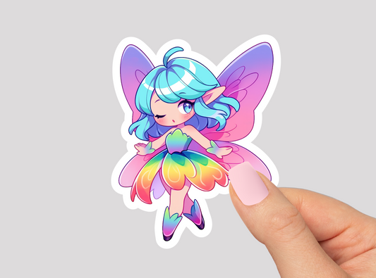 Butterfly Fairy Vinyl Die Cut Sticker