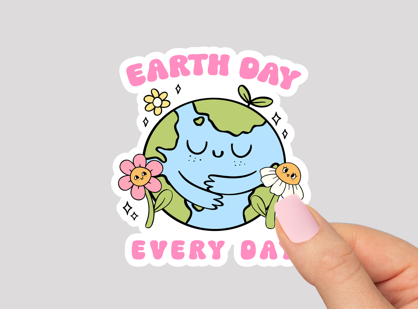 Earth Day Vinyl Die Cut Sticker