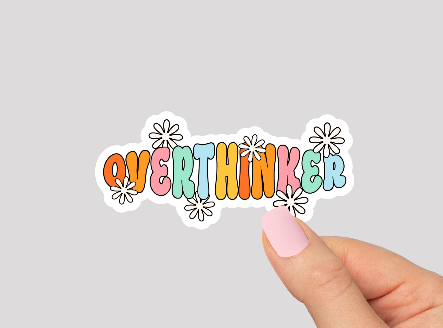 Overthinker Vinyl Die Cut Sticker