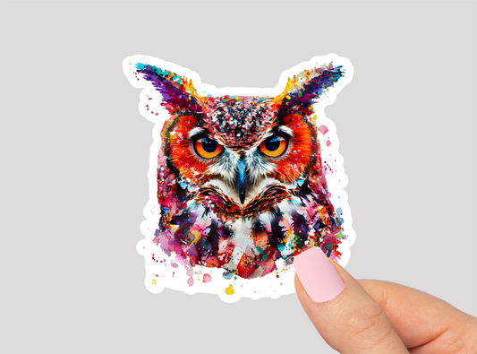 Owl Vinyl Die Cut Sticker