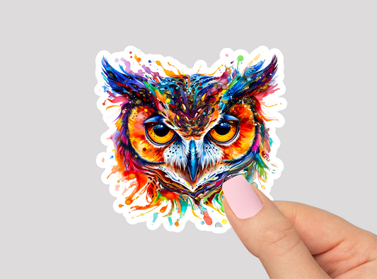 Owl Vinyl Die Cut Sticker