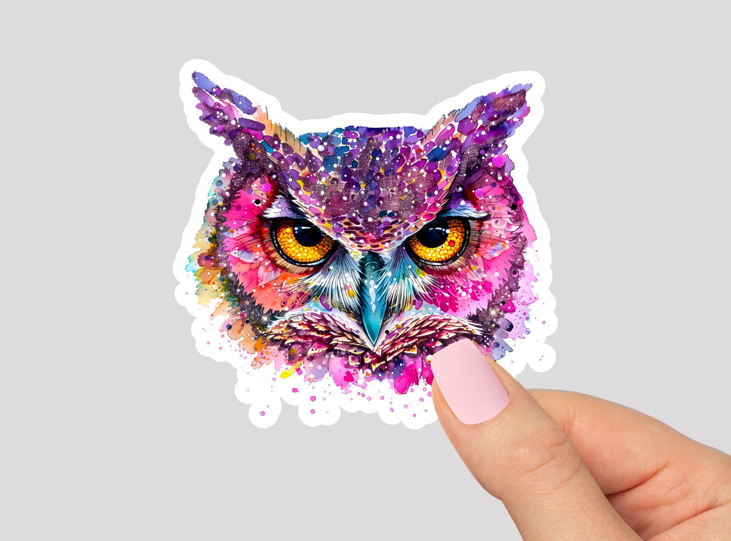 Owl Vinyl Die Cut Sticker