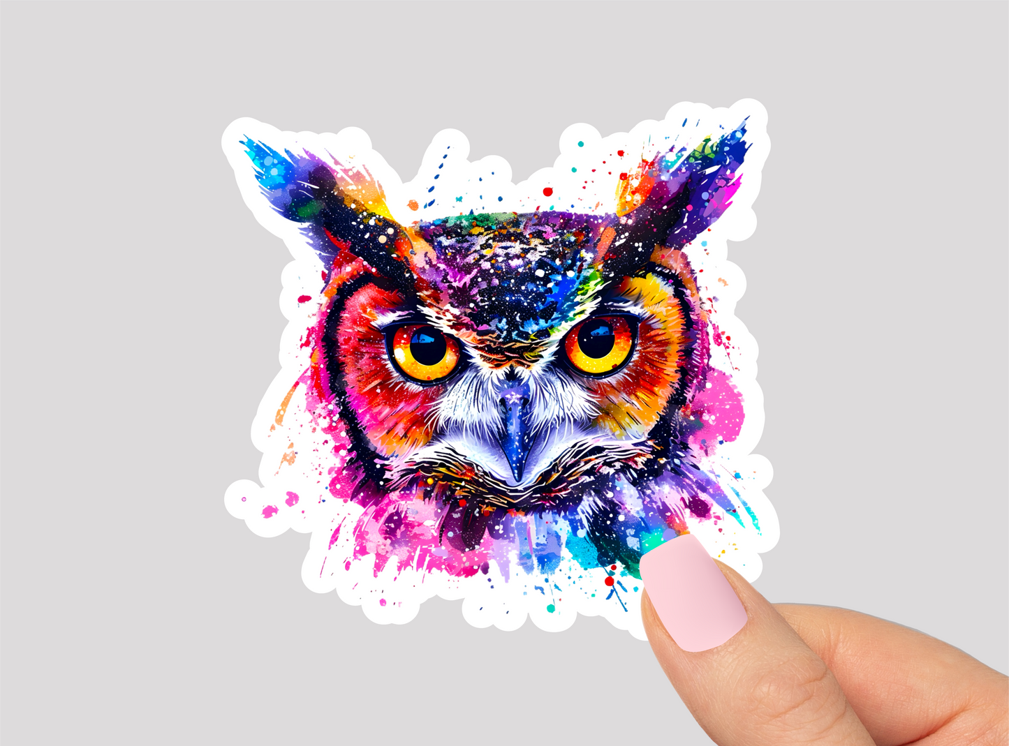 Owl Vinyl Die Cut Sticker