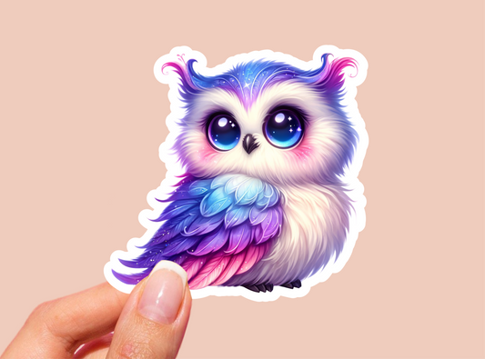 Magical Owl Vinyl Die Cut Sticker