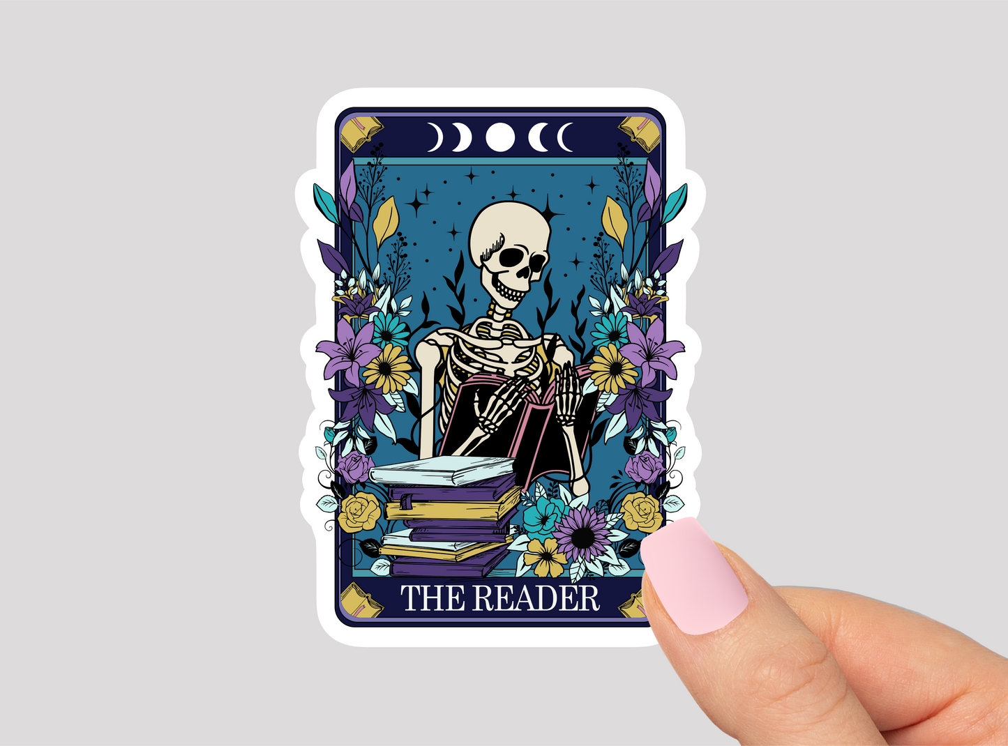 The Reader Tarot Card Vinyl Die Cut Sticker