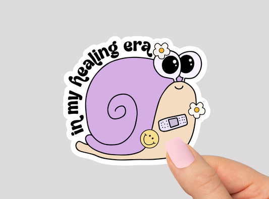 Snail Vinyl Die Cut Sticker