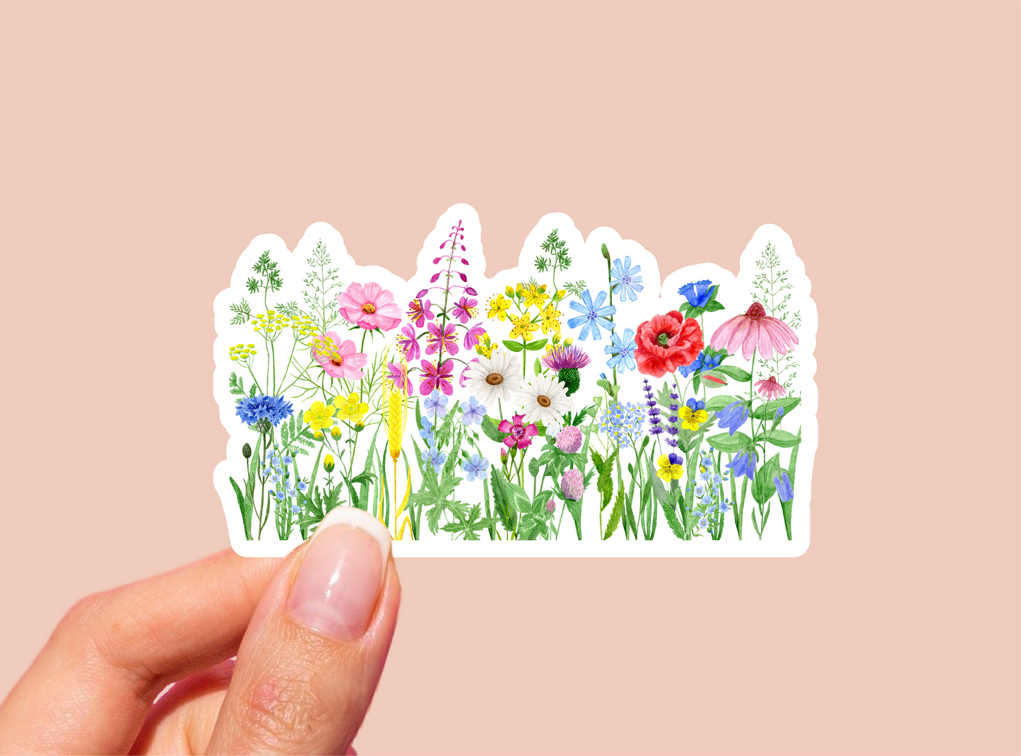 Wildflowers Vinyl Die Cut Sticker