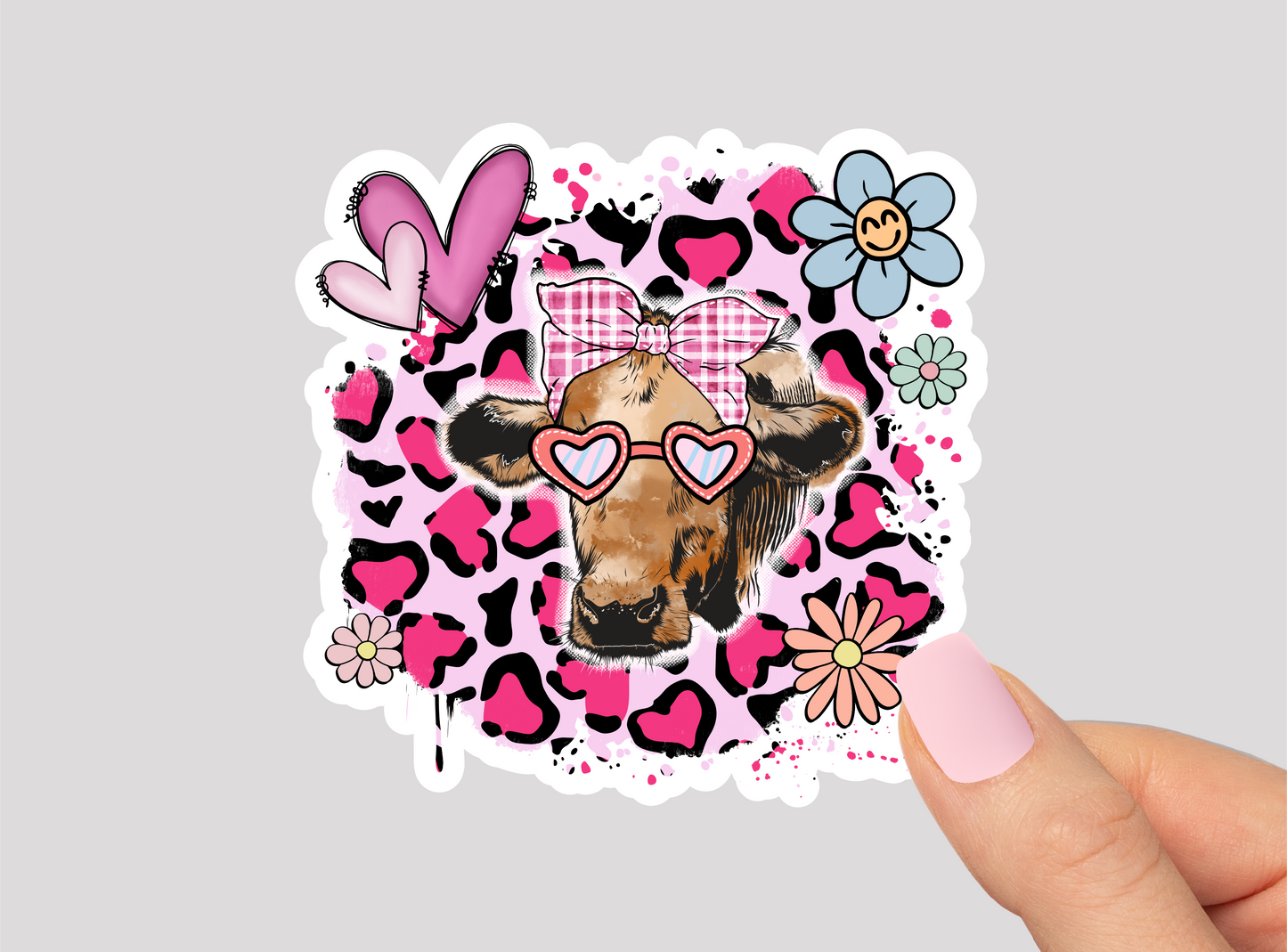 Cow Vinyl Die Cut Sticker