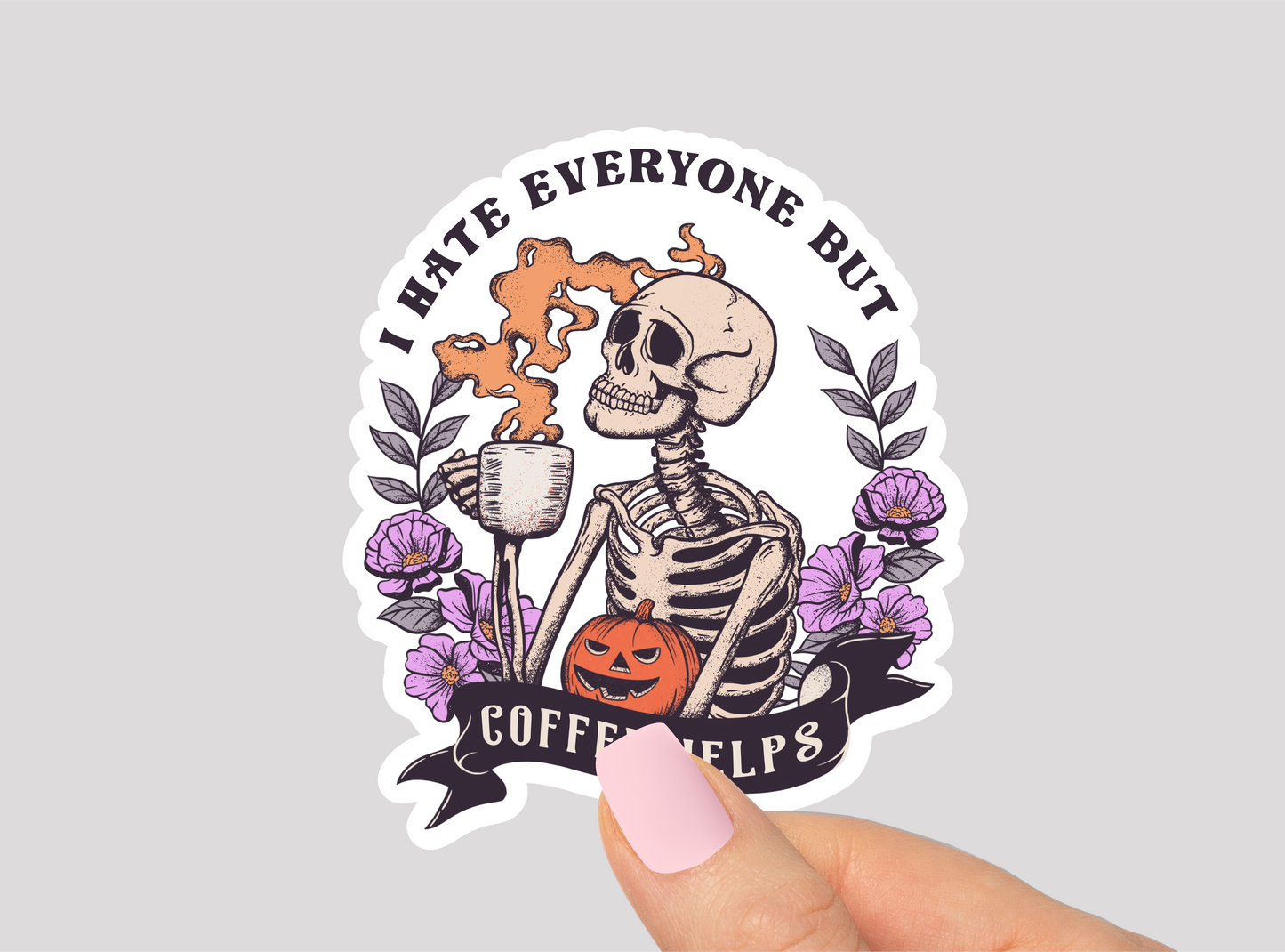 Funny Coffee Vinyl Die Cut Sticker