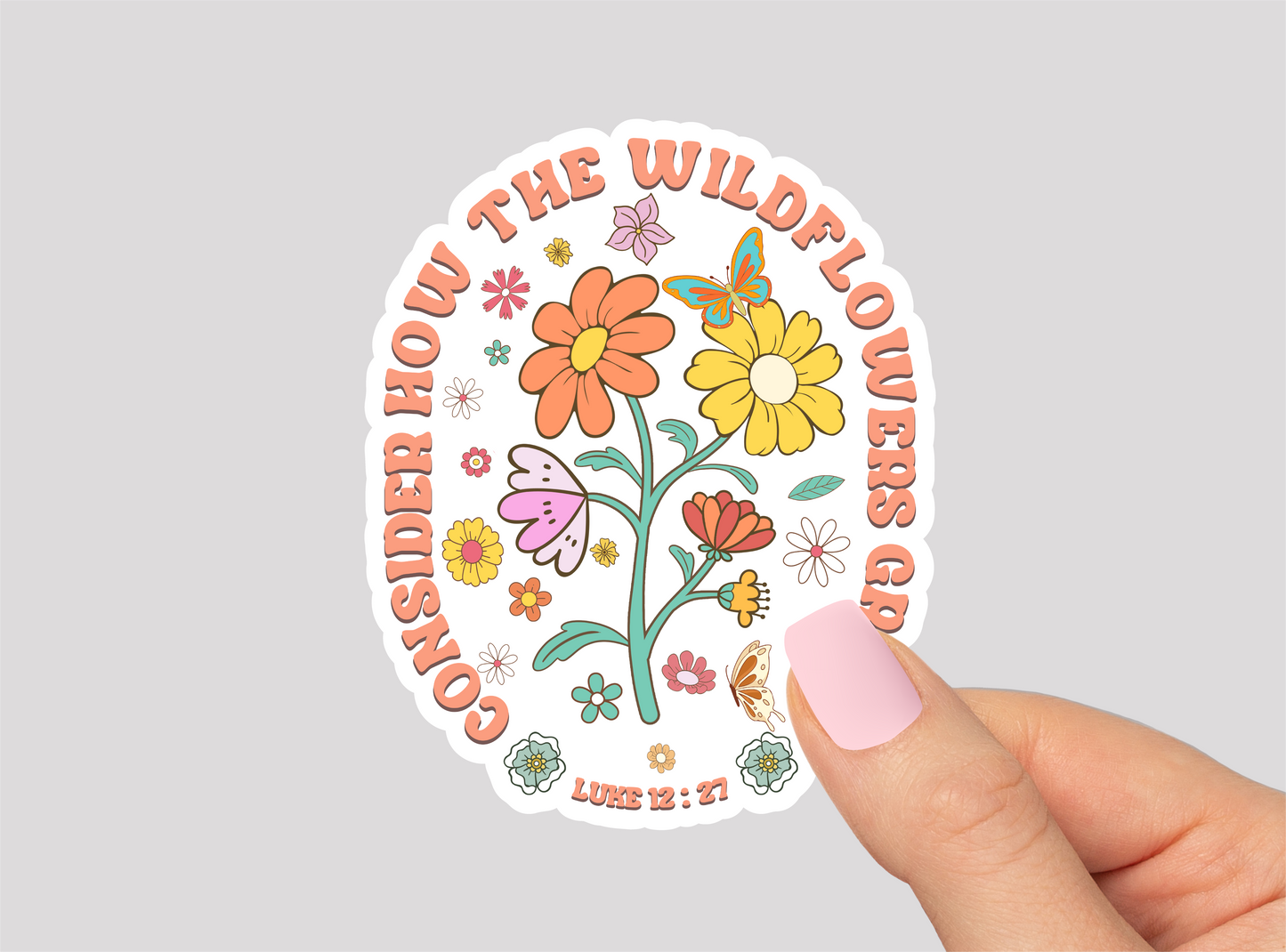 Wildflowers Vinyl Die Cut Sticker