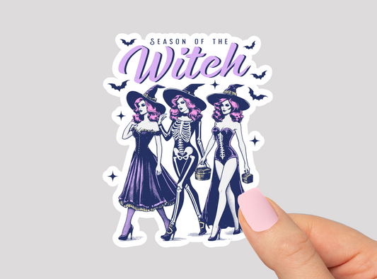 Season of The Witch Vinyl Die Cut Sticker