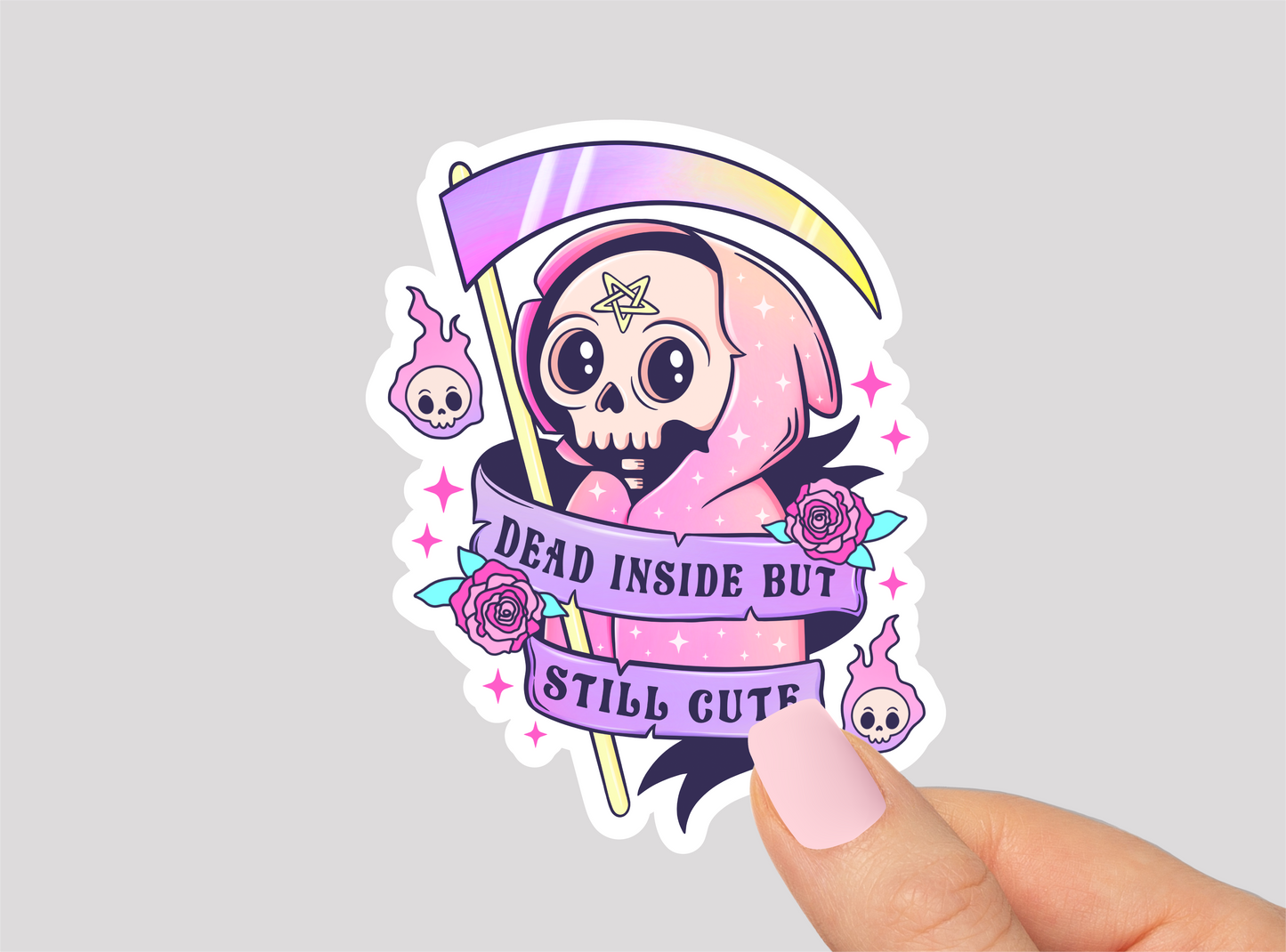 Grim Reaper Vinyl Die Cut Sticker