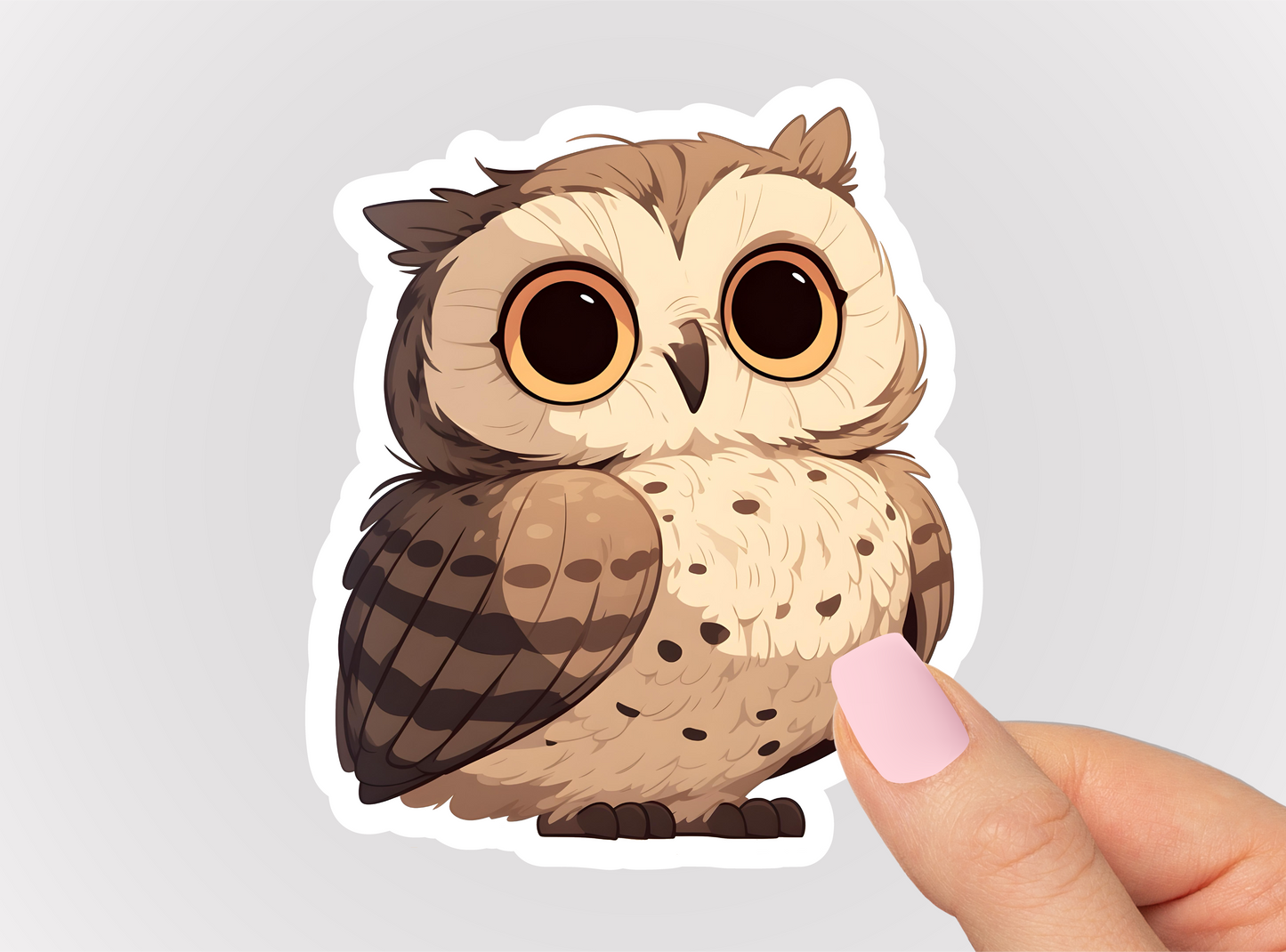 Cute Owl Vinyl Die Cut Sticker