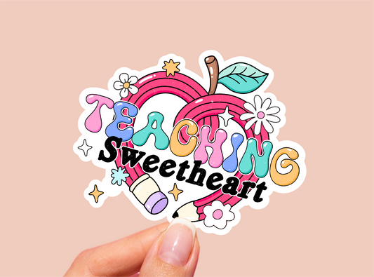 Teaching Sweetheart Vinyl Die Cut Sticker