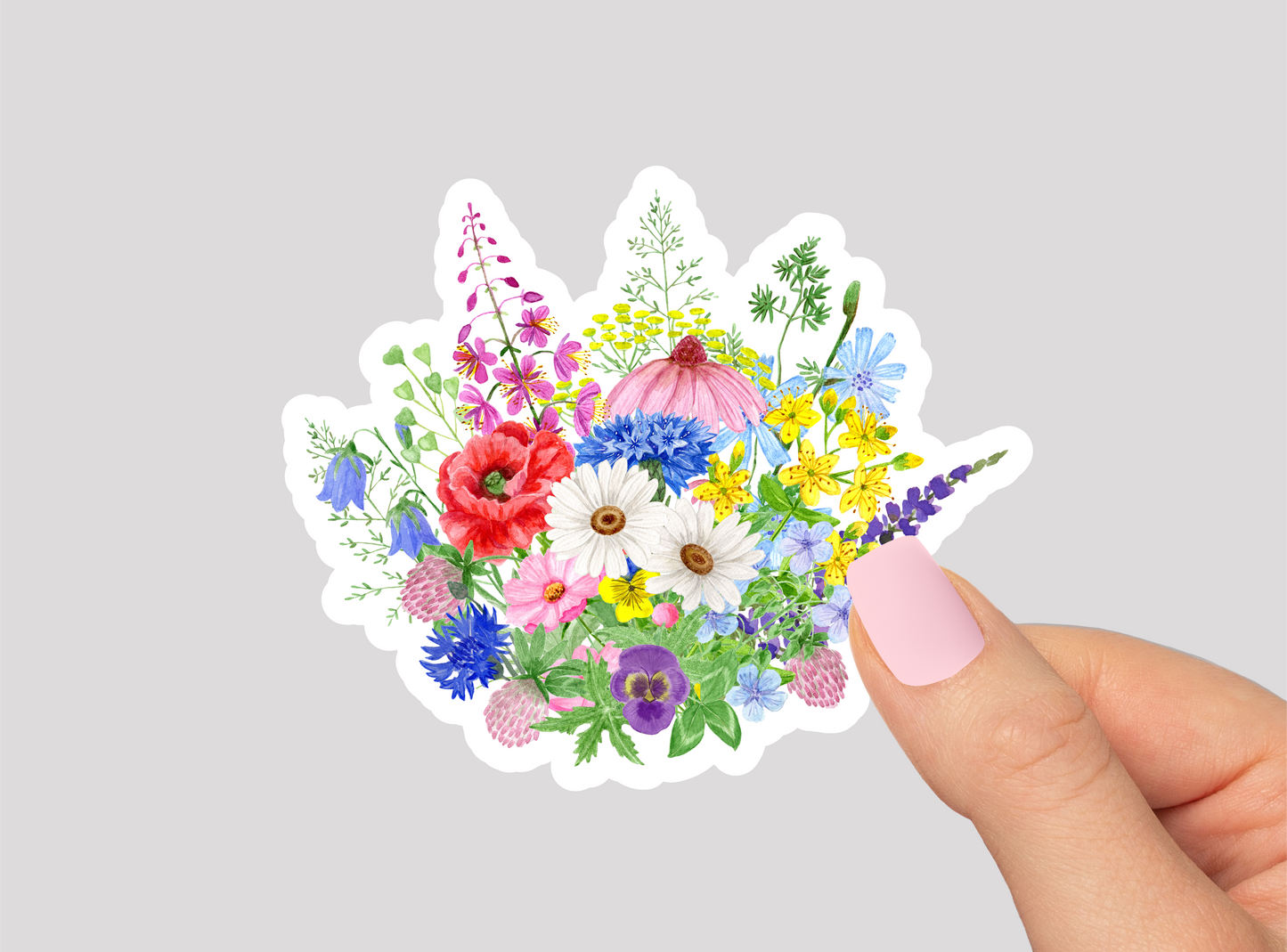 Wildflowers Vinyl Die Cut Sticker