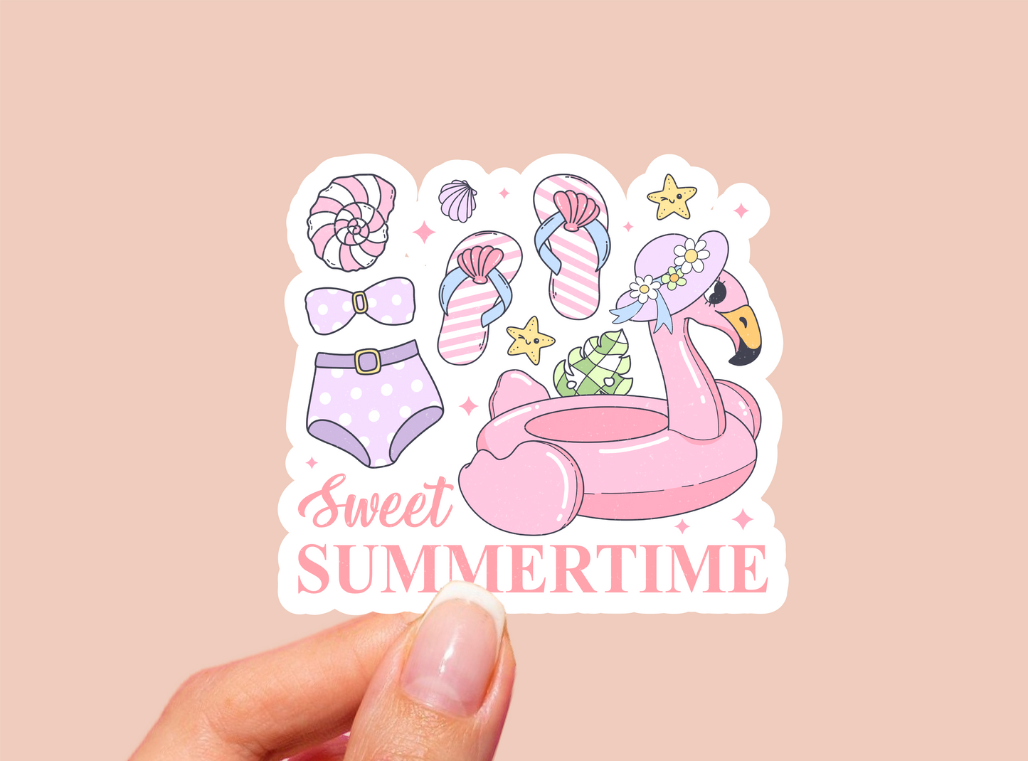 Summer Vinyl Die Cut Sticker