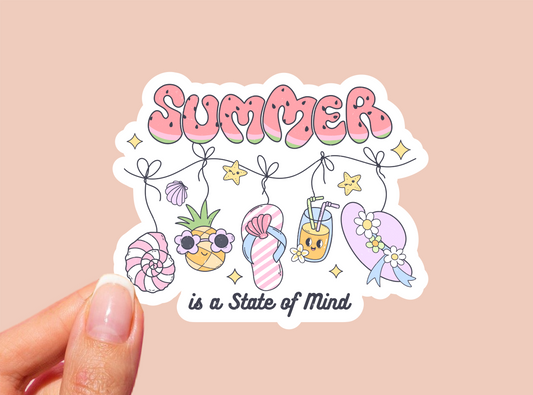 Summer Vinyl Die Cut Sticker