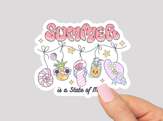 Summer Vinyl Die Cut Sticker