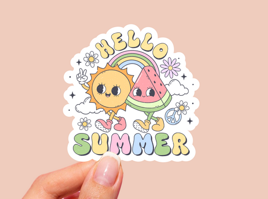 Summer Vinyl Die Cut Sticker