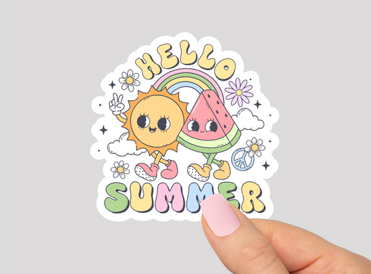 Summer Vinyl Die Cut Sticker