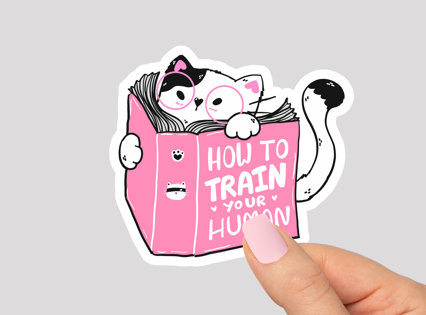 Funny Cat Vinyl Die Cut Sticker