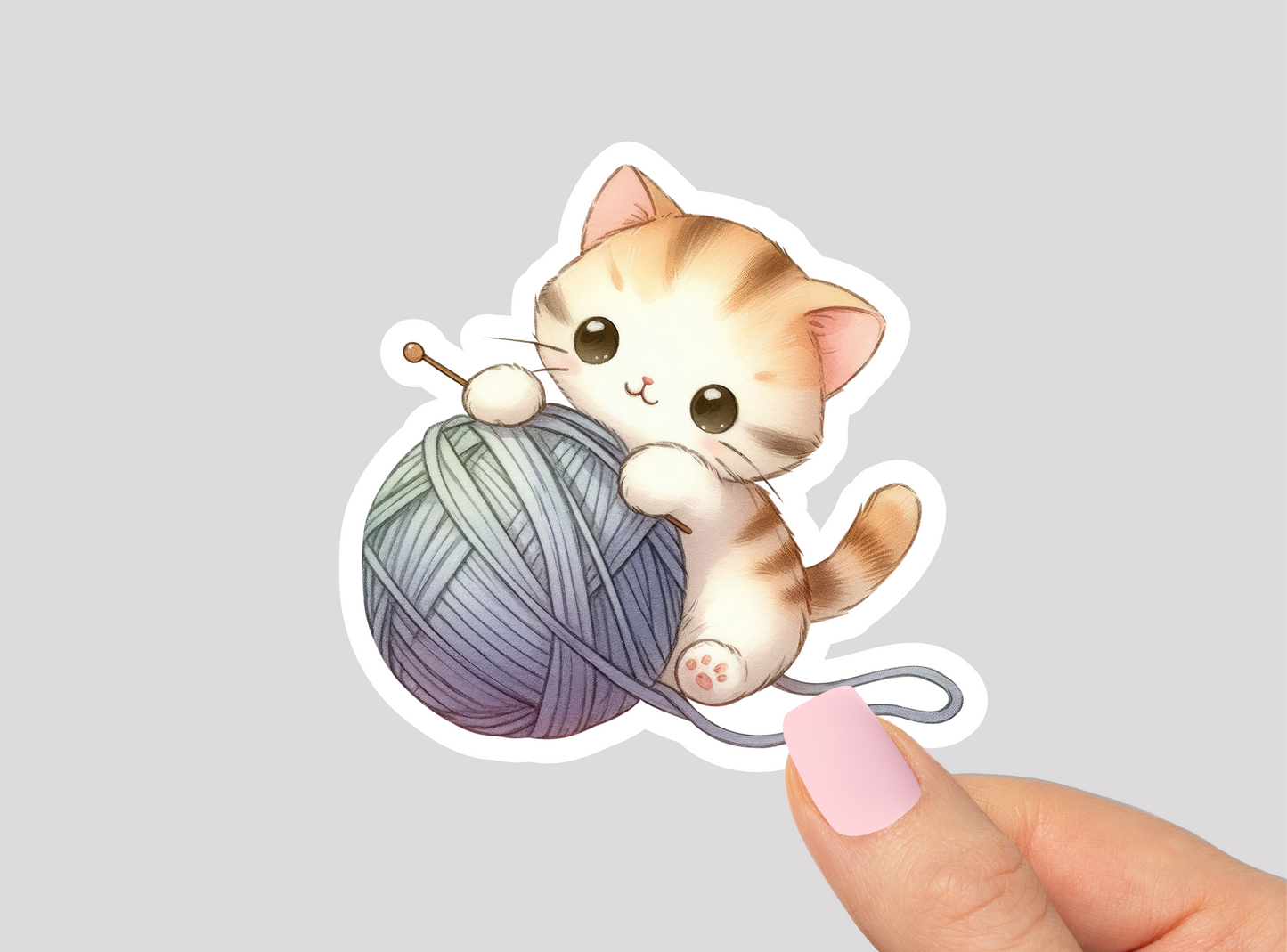 Kitten Cat Vinyl Die Cut Sticker