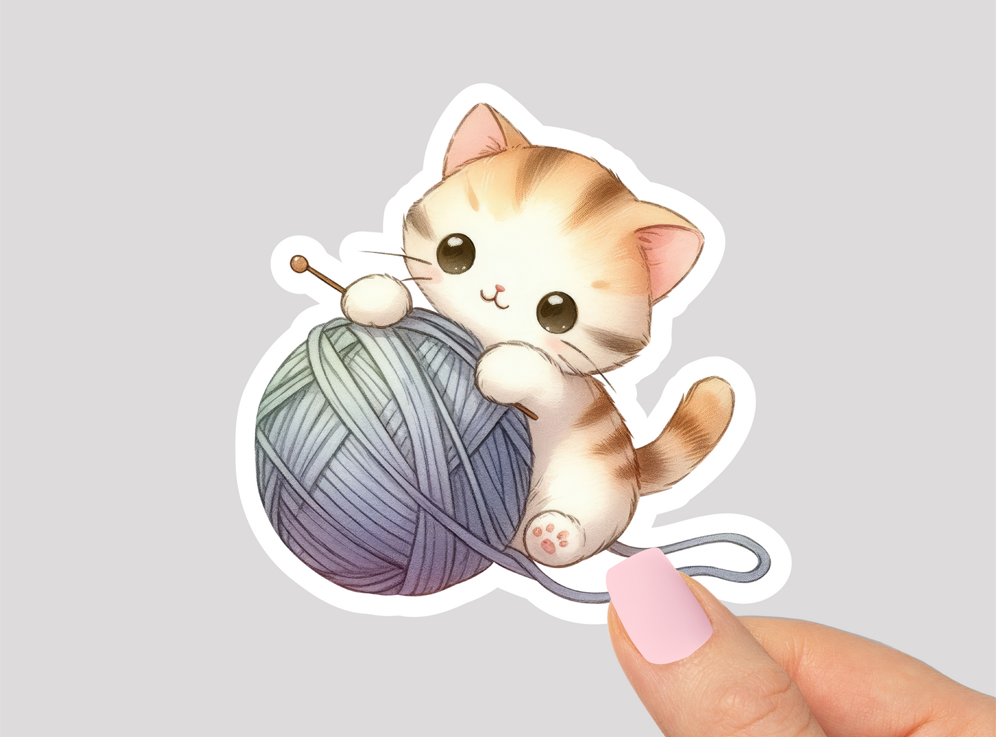 Kitten Cat Vinyl Die Cut Sticker