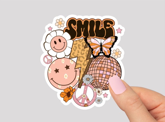 Smile Vinyl Die Cut Sticker