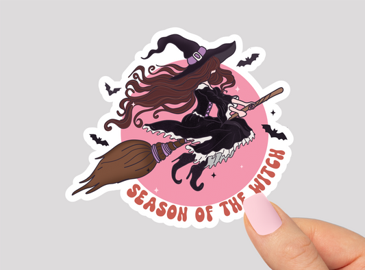 Witch Vinyl Die Cut Sticker