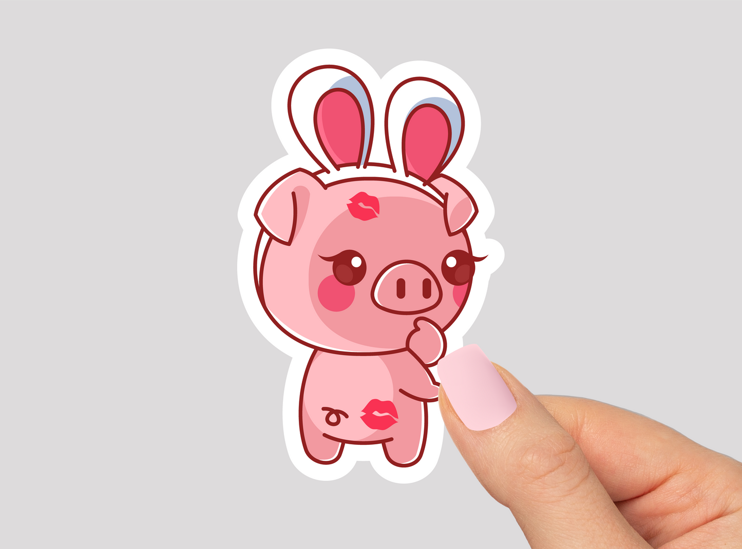 Funny Pig Vinyl Die Cut Sticker