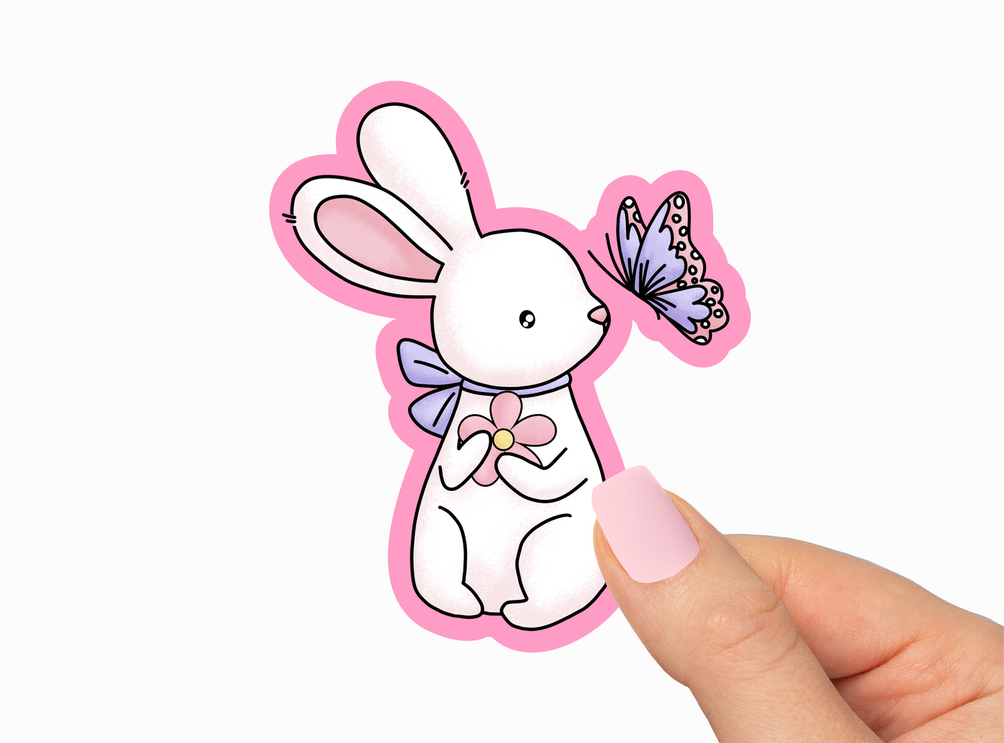 Bunny Vinyl Die Cut Sticker