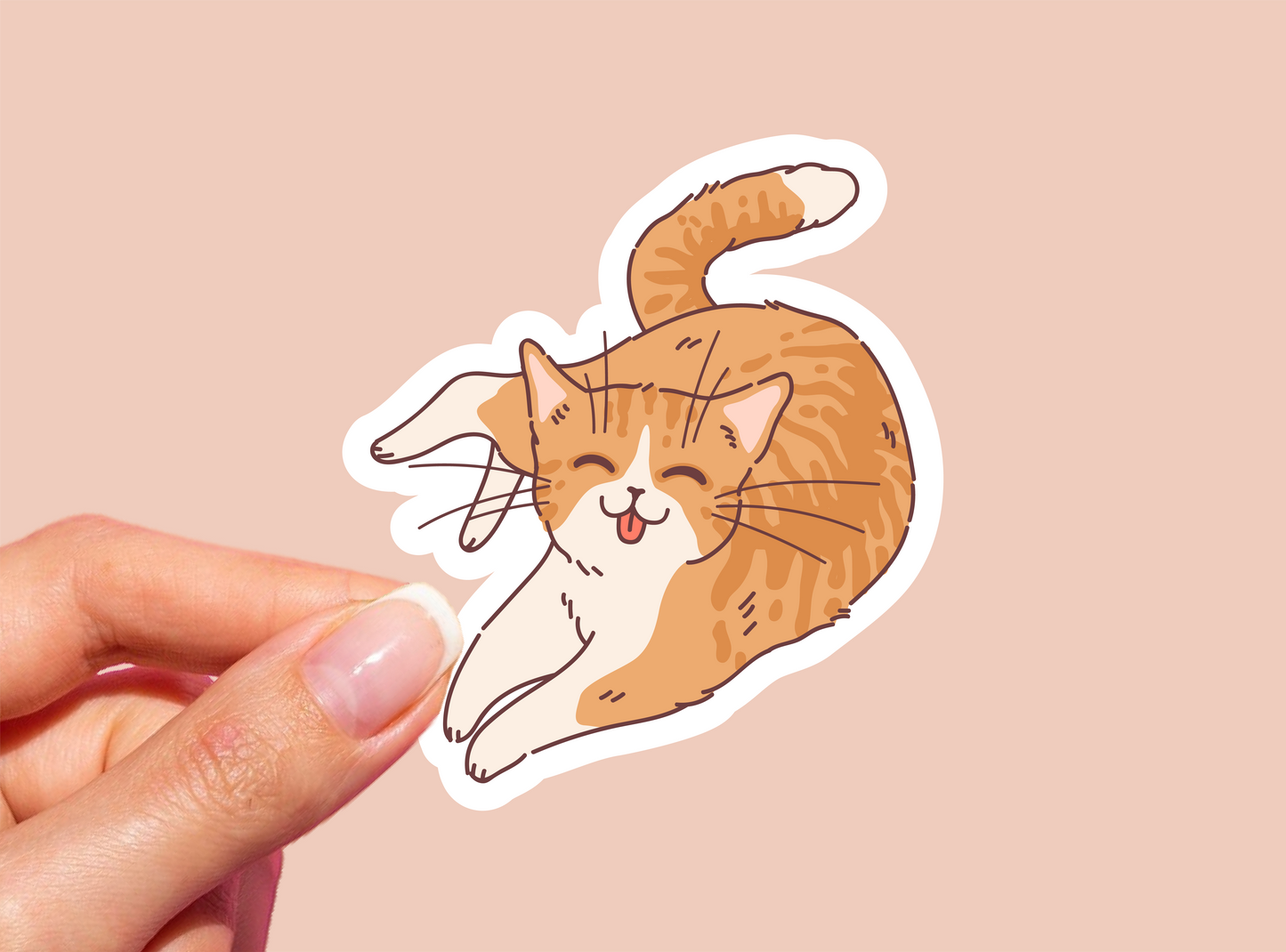 Cat Vinyl Die Cut Sticker