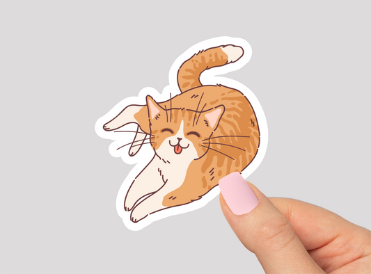 Cat Vinyl Die Cut Sticker