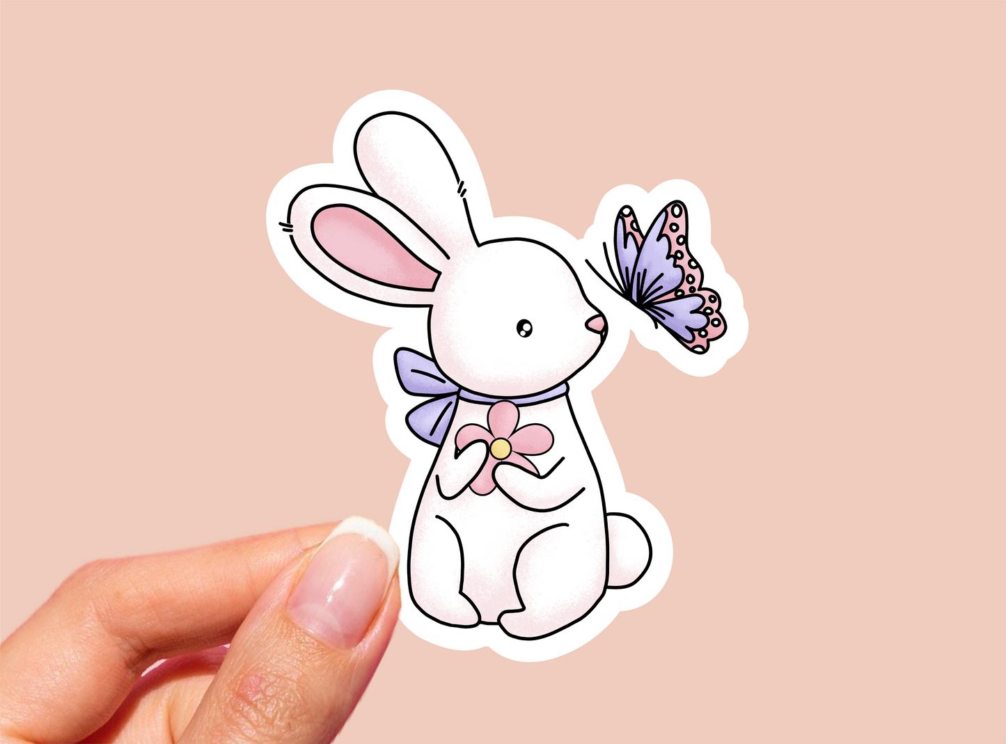 Bunny Vinyl Die Cut Sticker