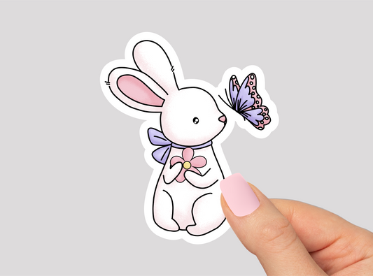 Bunny Vinyl Die Cut Sticker