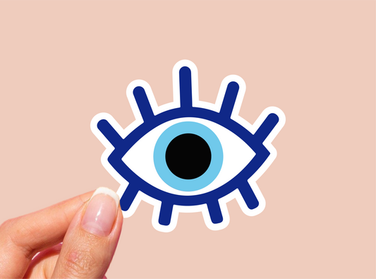 Blue Eye Evil Eye Vinyl Die Cut Sticker