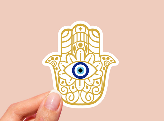 Hamsa Hand Vinyl Die Cut Sticker