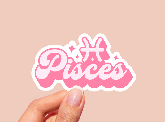 Pisces Zodiac Vinyl Die Cut Sticker