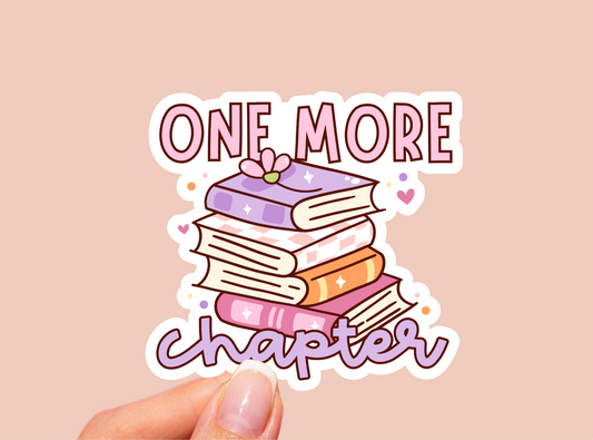 One More Chapter Vinyl Die Cut Sticker