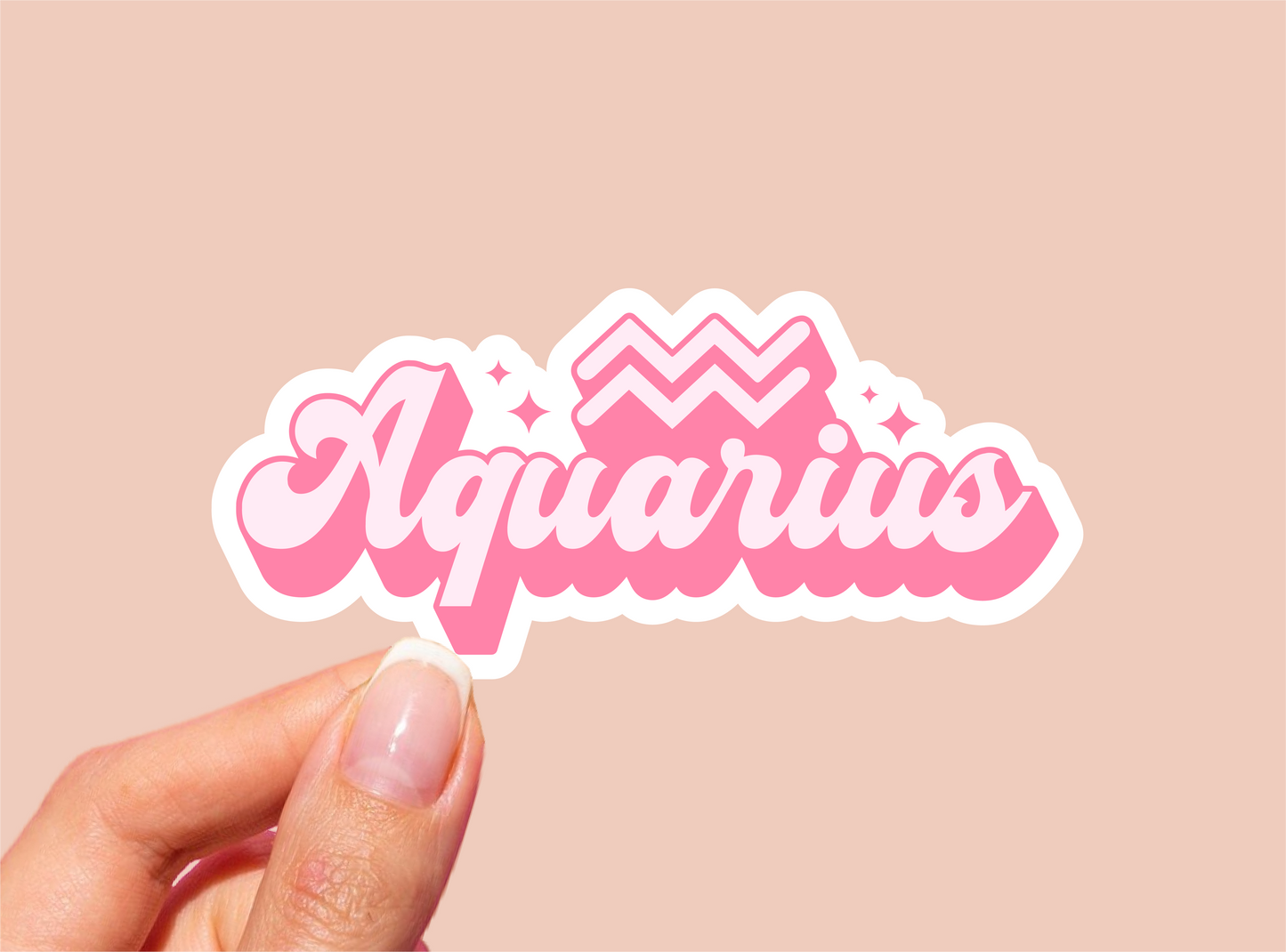 Aquarius Zodiac Vinyl Die Cut Sticker