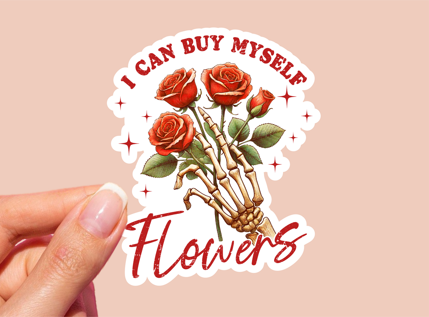 Flowers Vinyl Die Cut Sticker