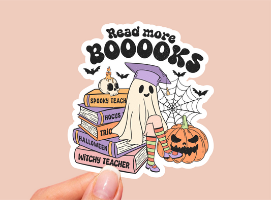 Read More Books Ghost Vinyl Die Cut Sticker