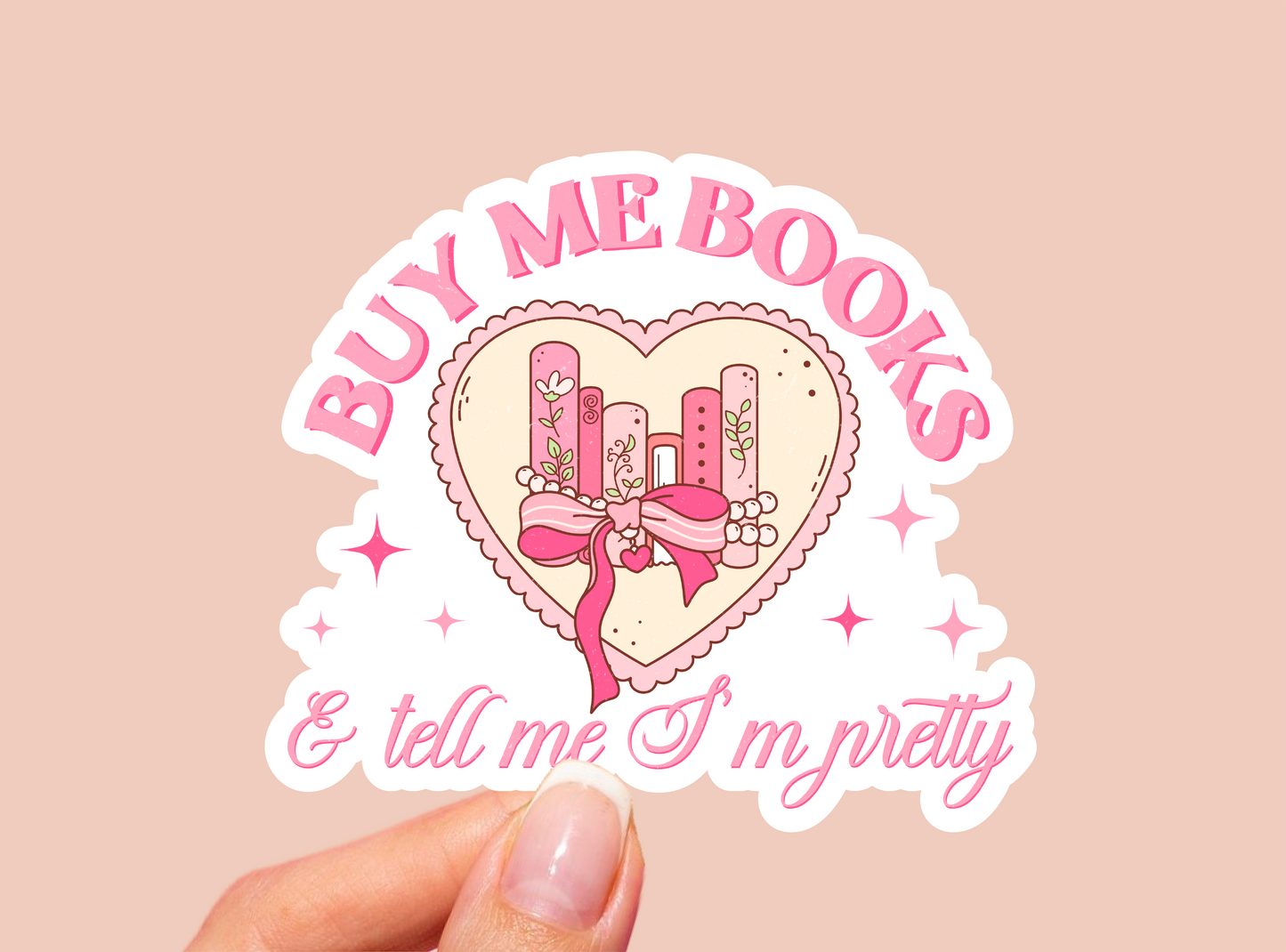 Buy Me Books Vinyl Die Cut Sticker