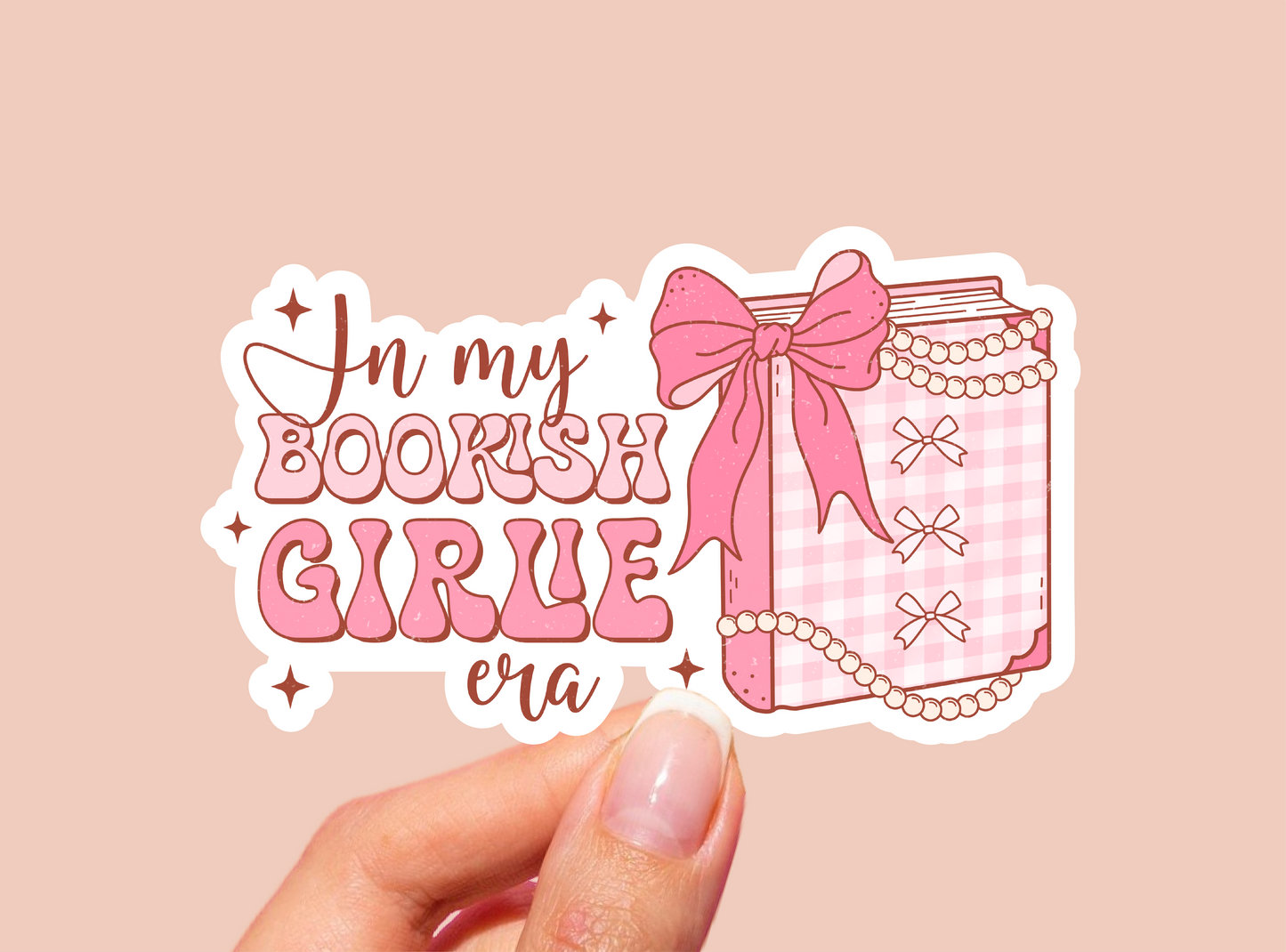 Bookish Girlie Era Vinyl Die Cut Sticker