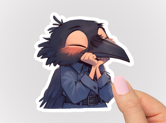 Raven Vinyl Die Cut Sticker